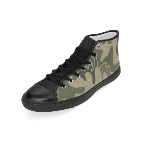 1948 Retro Camouflage Men’s Classic High Top Canvas Shoes (Model 017)