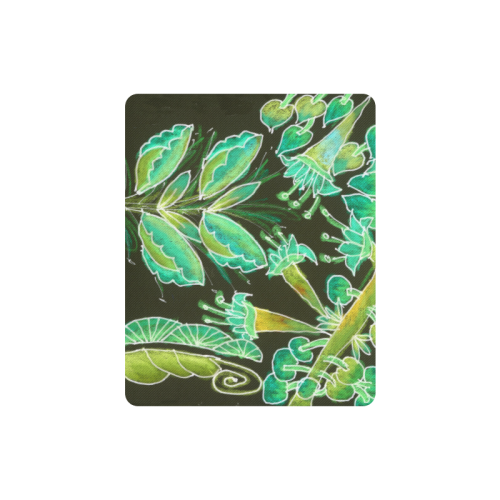 Irish Garden, Lime Green Flowers Dance in Joy Rectangle Mousepad