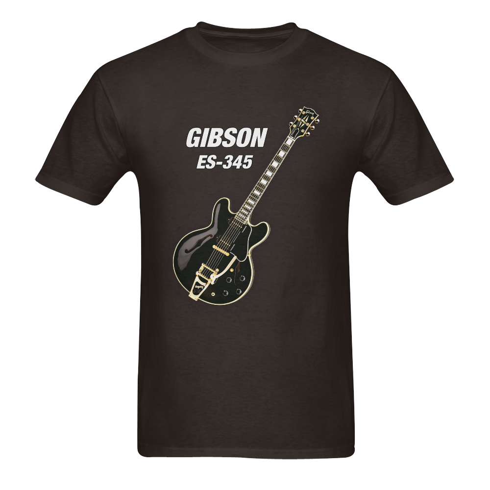 Black gibson-es-345 Sunny Men's T- shirt (Model T06)