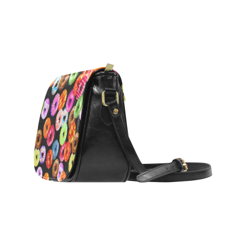 Colorful Yummy DONUTS pattern Classic Saddle Bag/Small (Model 1648)