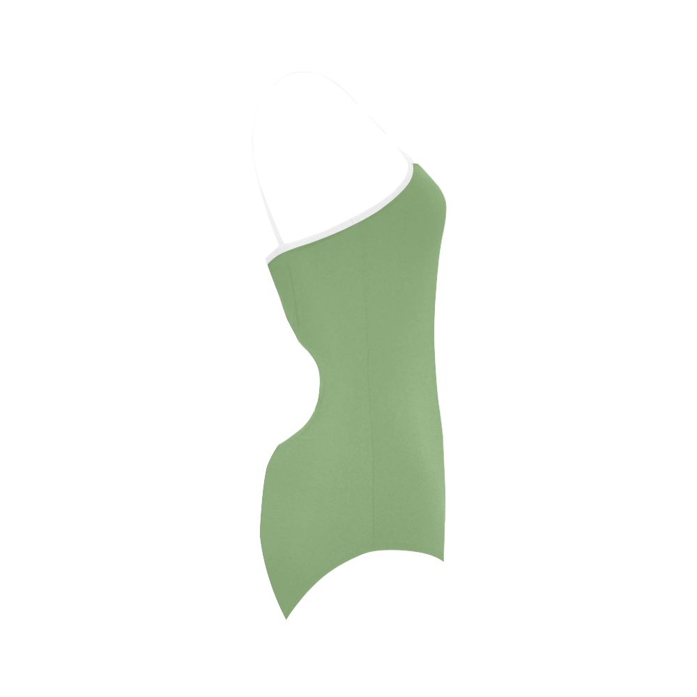 Green Tea Strap Swimsuit ( Model S05)