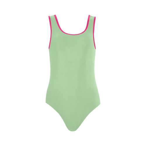 Pistachio Vest One Piece Swimsuit (Model S04)