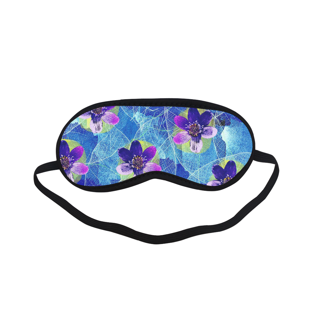 Purple Flowers Sleeping Mask