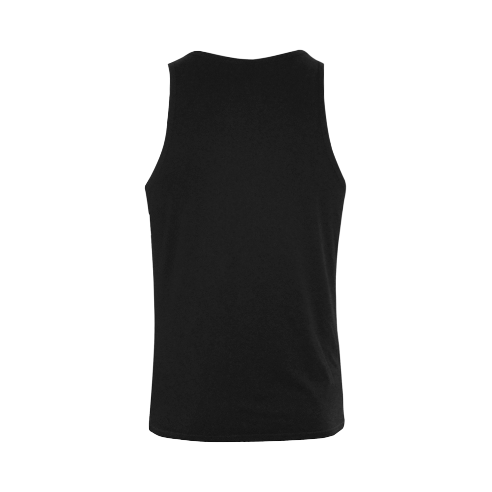 Black gibson-es-345 Plus-size Men's Shoulder-Free Tank Top (Model T33)