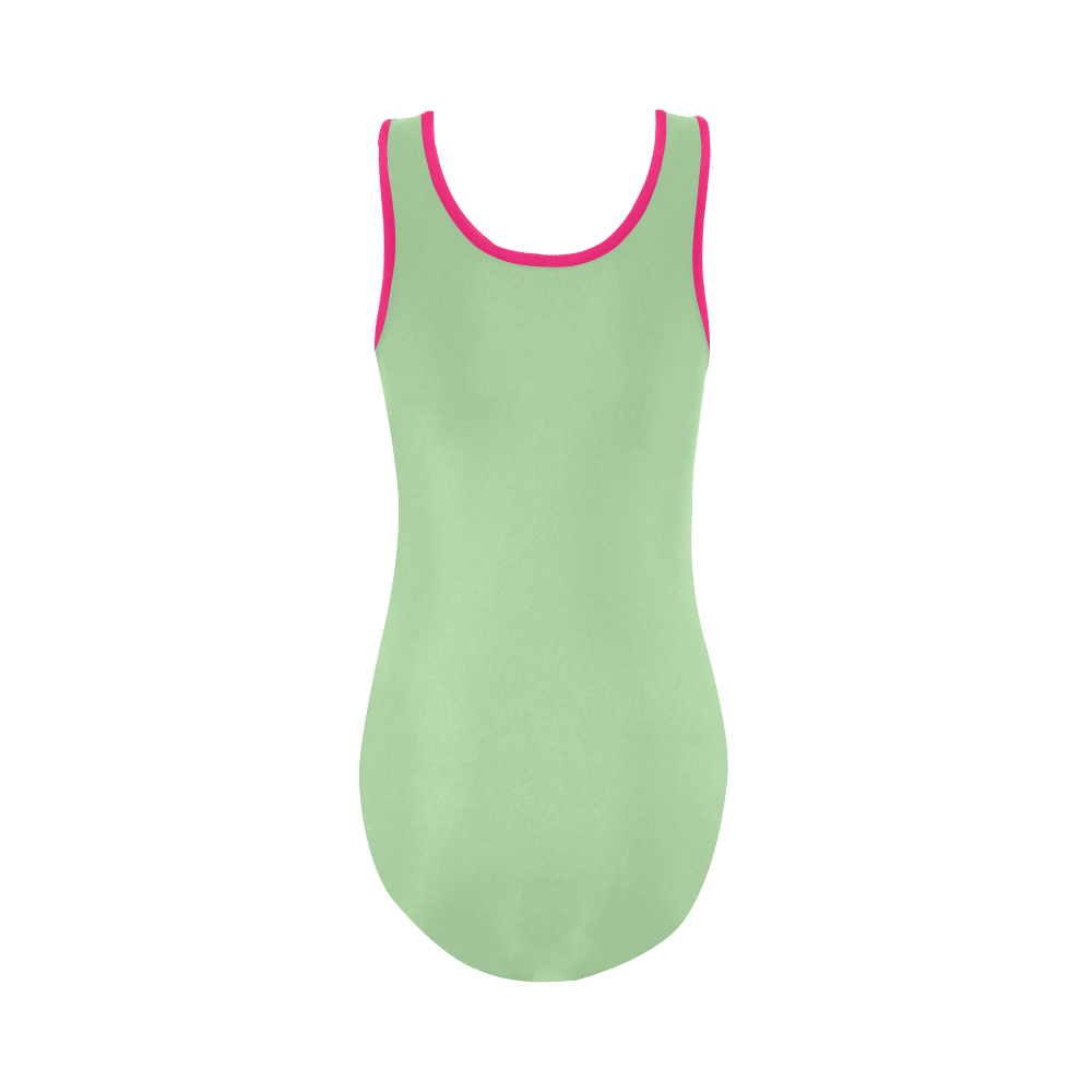 Pistachio Vest One Piece Swimsuit (Model S04)