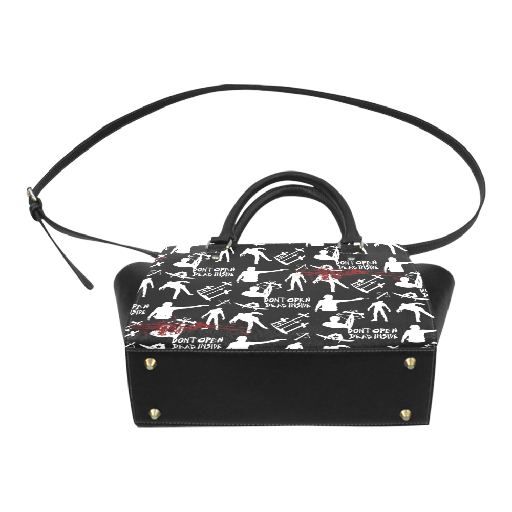 BlackWalkingDead Classic Shoulder Handbag (Model 1653)