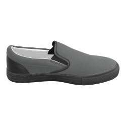 Pirate Black Men's Slip-on Canvas Shoes (Model 019)