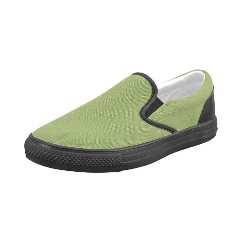 Peridot Men's Slip-on Canvas Shoes (Model 019)