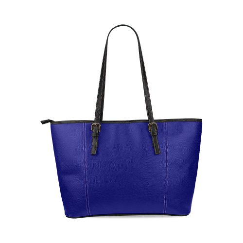 Royal Blue Regalness Leather Tote Bag/Small (Model 1640)