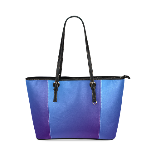 Blue Blush Leather Tote Bag/Large (Model 1640)
