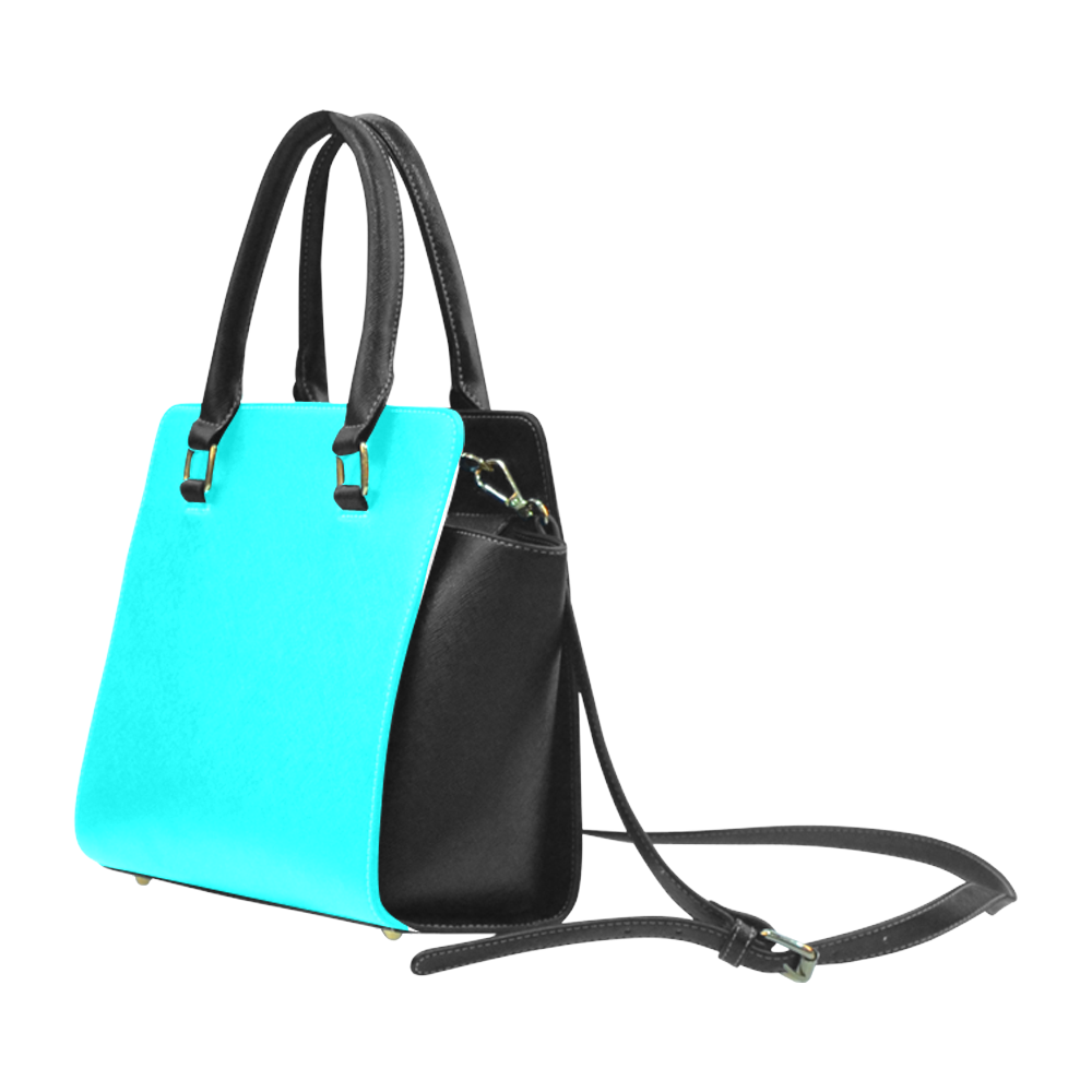 Aqua Alliance Rivet Shoulder Handbag (Model 1645)