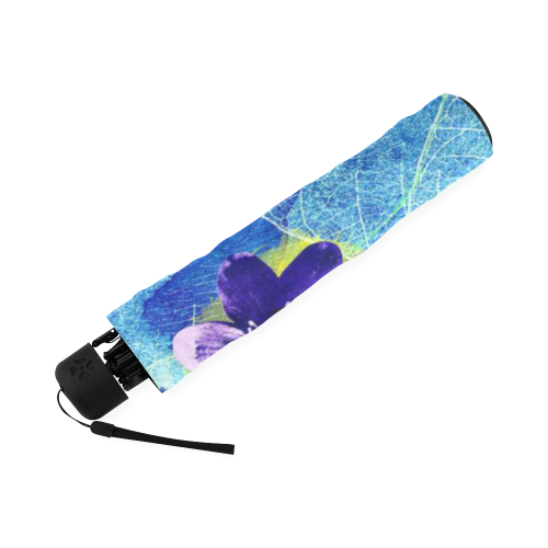 Purple Flowers Foldable Umbrella (Model U01)