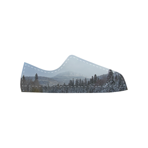 Winter Wonderland Men's Classic Canvas Shoes (Model 018)