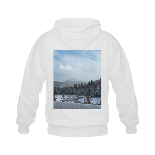 Winter Wonderland Gildan Full Zip Hooded Sweatshirt (Model H02)