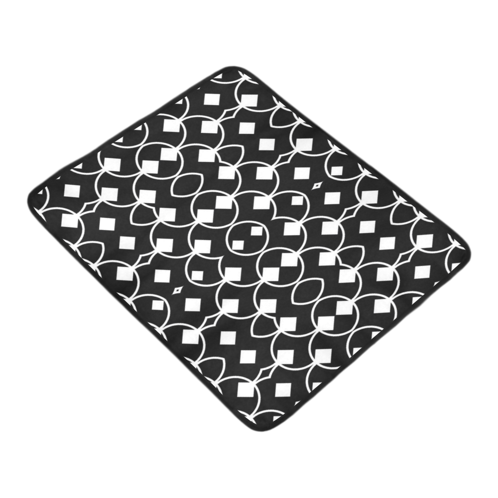 black and white Pattern 4416 Beach Mat 78"x 60"