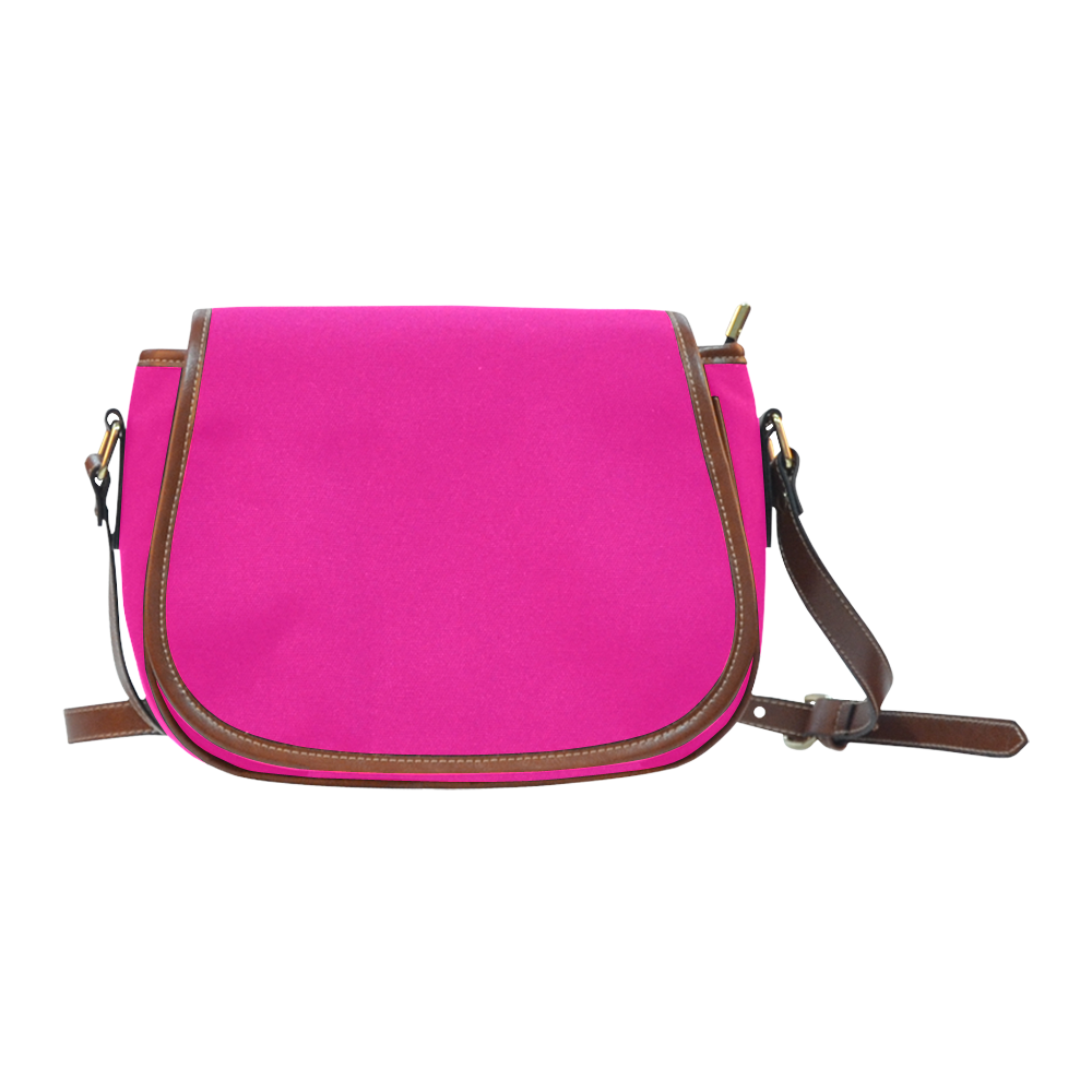 Hot Pink Happiness Saddle Bag/Large (Model 1649)