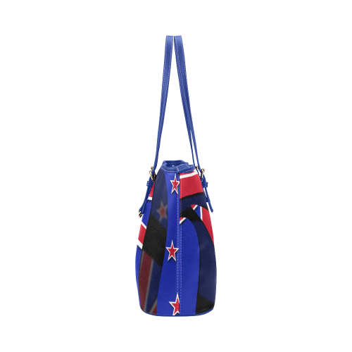 The Flag of New Zealand Leather Tote Bag/Large (Model 1651)