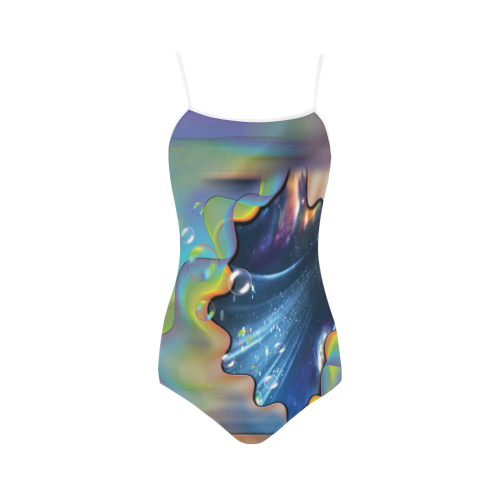 Cocktail bubbles Strap Swimsuit ( Model S05)