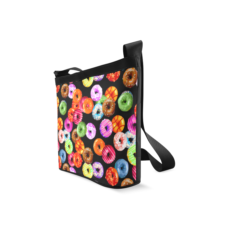 Colorful Yummy DONUTS pattern Crossbody Bags (Model 1613)
