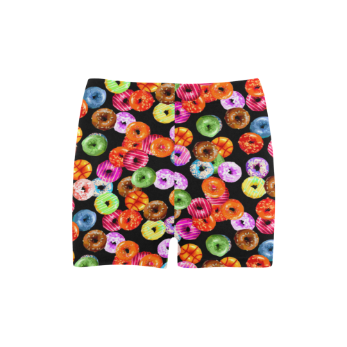 Colorful Yummy DONUTS pattern Briseis Skinny Shorts (Model L04)