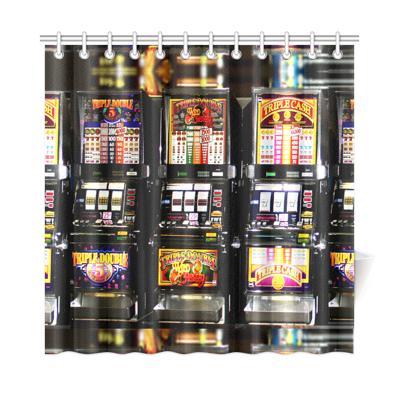 Lucky Slot Machines - Dream Machines Shower Curtain 72"x72"