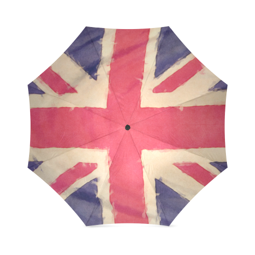 British UNION JACK flag grunge style Foldable Umbrella (Model U01)