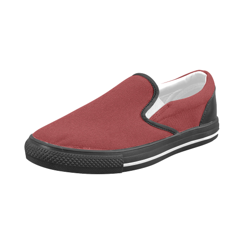 Ombre Red Sands Men's Slip-on Canvas Shoes (Model 019)