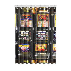 Lucky Slot Machines - Dream Machines Window Curtain 52" x 72"(One Piece)