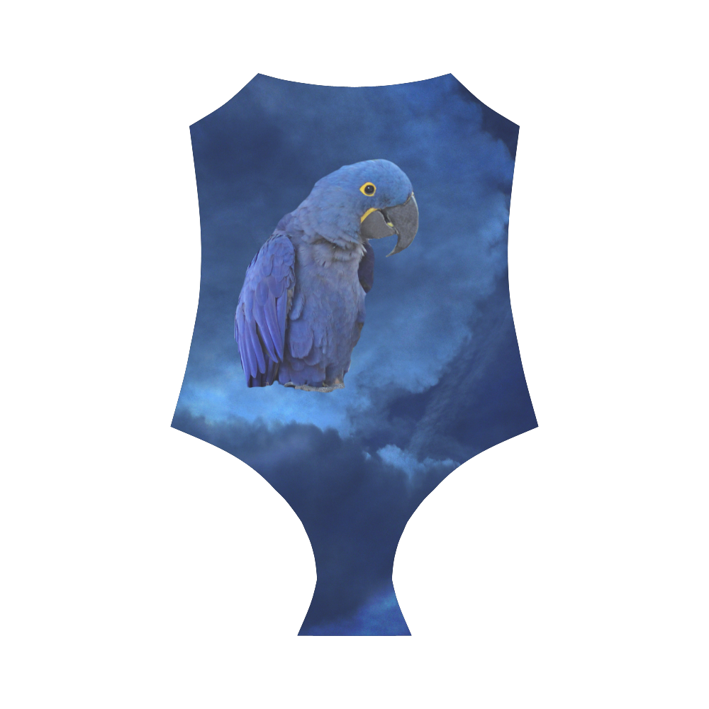 Hyacinth Macaw Strap Swimsuit ( Model S05)