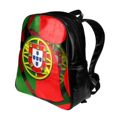 The Flag of Portugal Multi-Pockets Backpack (Model 1636)