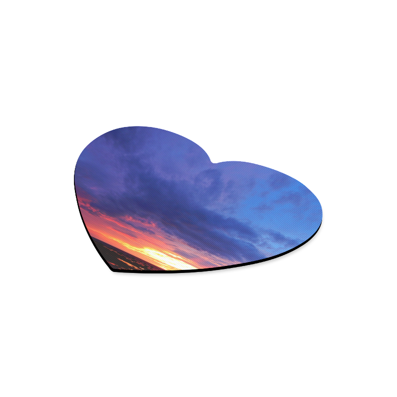 Evening's Face Heart-shaped Mousepad