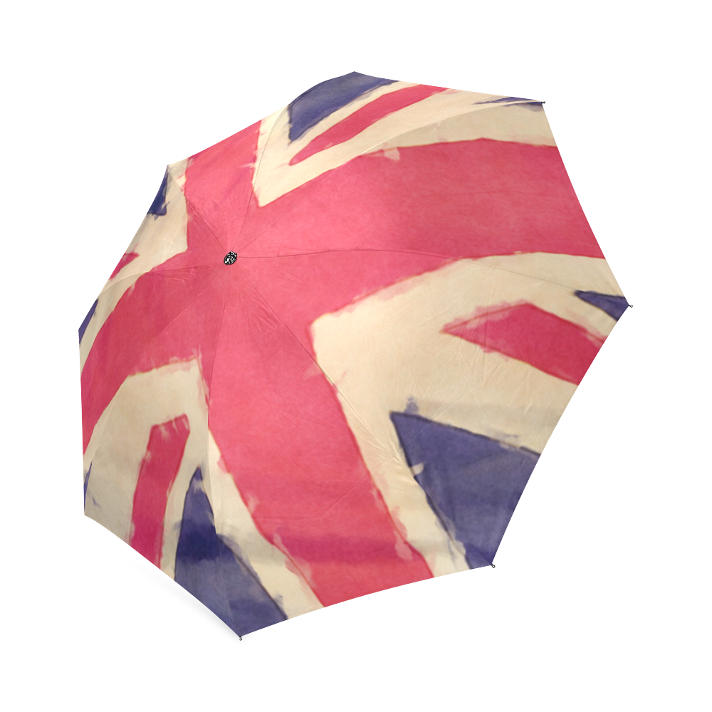 British UNION JACK flag grunge style Foldable Umbrella (Model U01)