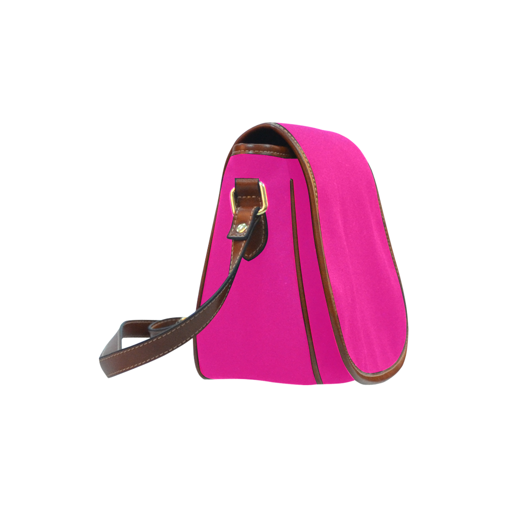 Hot Pink Happiness Saddle Bag/Large (Model 1649)