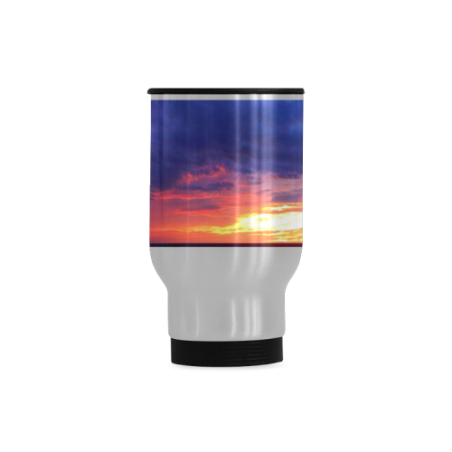 Evening's Face Travel Mug (Silver) (14 Oz)