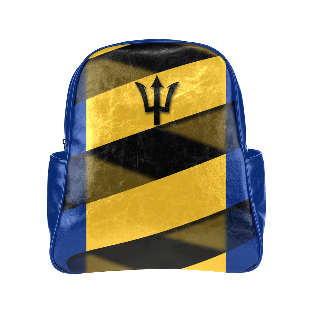 The Flag of Barbados Multi-Pockets Backpack (Model 1636)