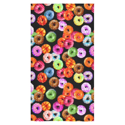 Colorful Yummy DONUTS pattern Bath Towel 30"x56"