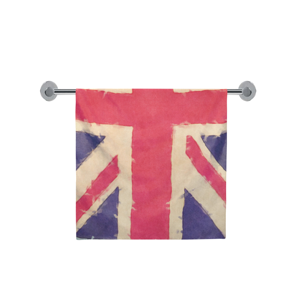 British UNION JACK flag grunge style Bath Towel 30"x56"