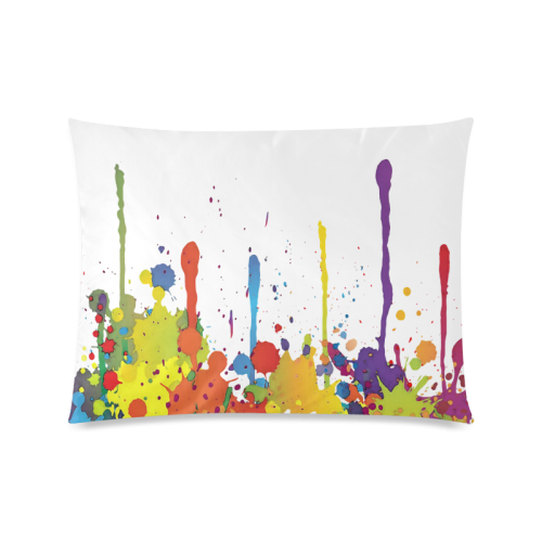 Crazy multicolored running SPLASHES Custom Picture Pillow Case 20"x26" (one side)