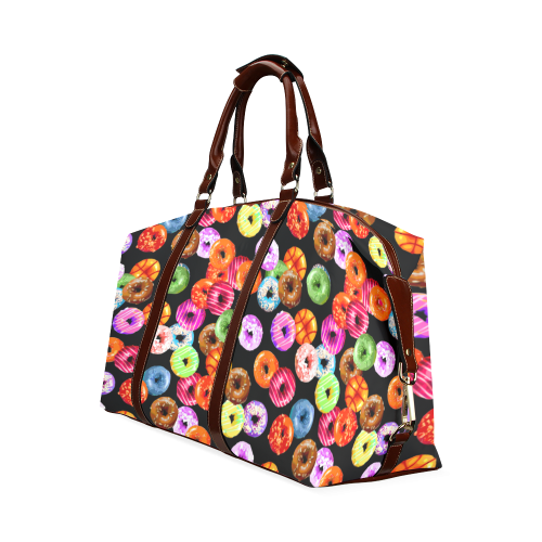 Colorful Yummy DONUTS pattern Classic Travel Bag (Model 1643)