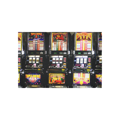 Lucky Slot Machines - Dream Machines Cotton Linen Wall Tapestry 60"x 40"