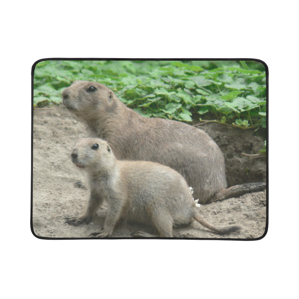 prairie dogs 04 Beach Mat 78"x 60"