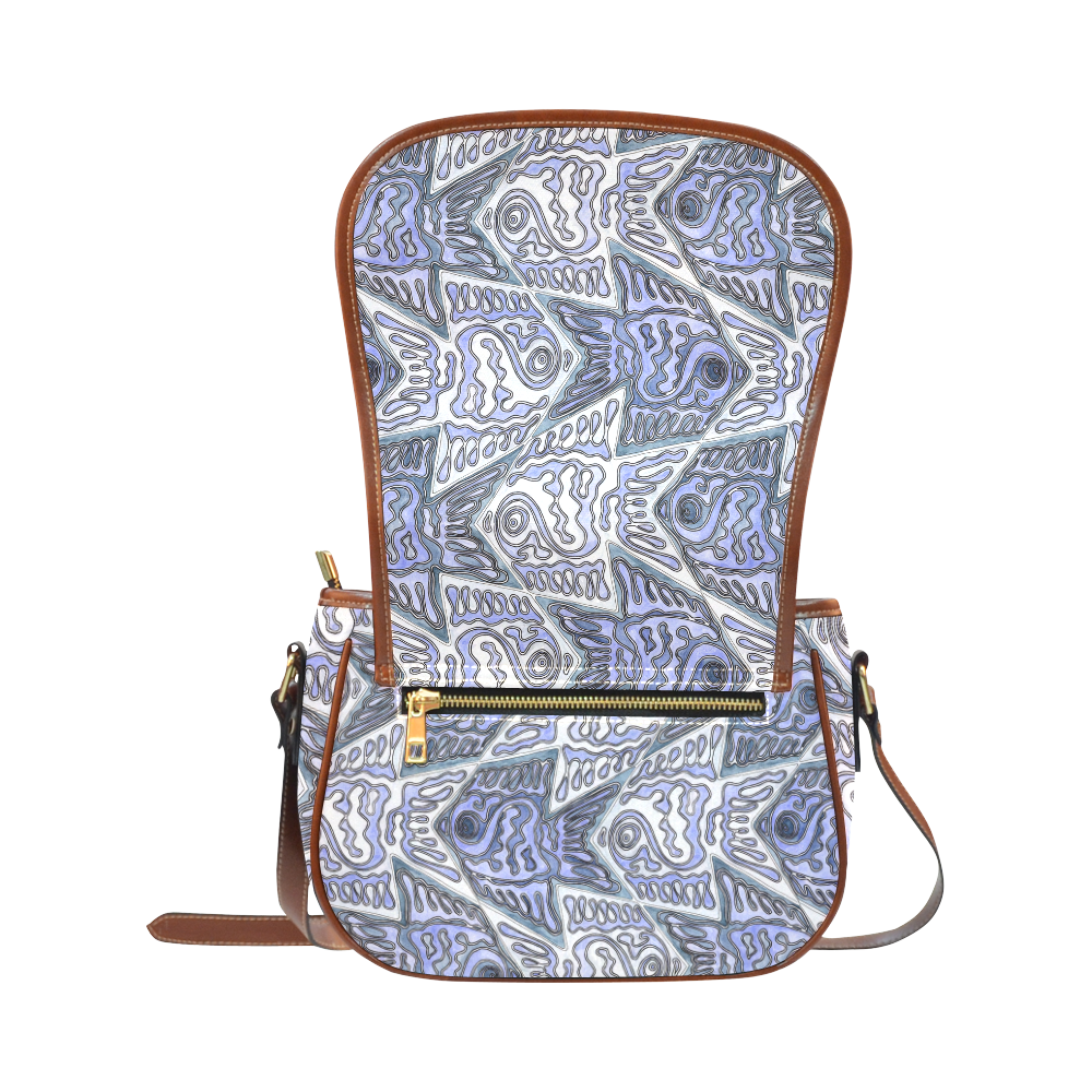 Fish Tessellation Saddle Bag/Small (Model 1649) Full Customization