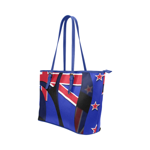 The Flag of New Zealand Leather Tote Bag/Large (Model 1651)