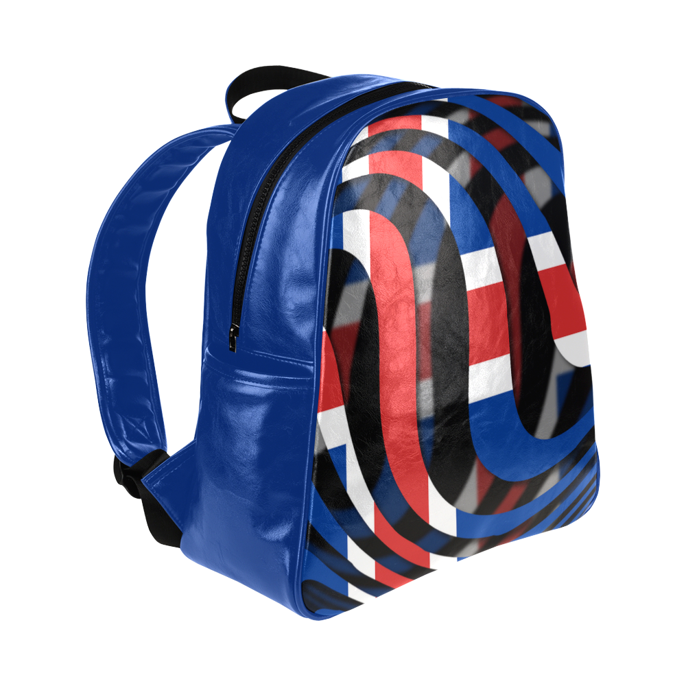 The Flag of Iceland Multi-Pockets Backpack (Model 1636)