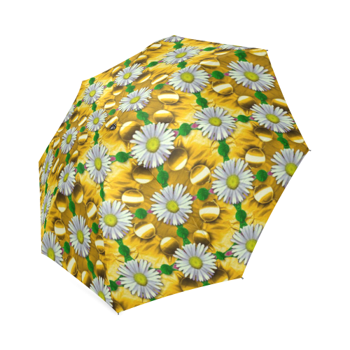 Summer festive in green grass Foldable Umbrella (Model U01)