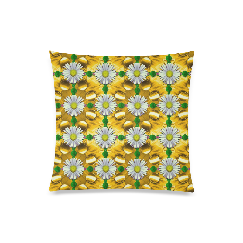 Summer festive in green grass Custom Zippered Pillow Case 20"x20"(Twin Sides)