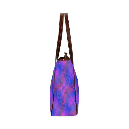 Sci-fi Fractal in Blue and Purple Classic Tote Bag (Model 1644)