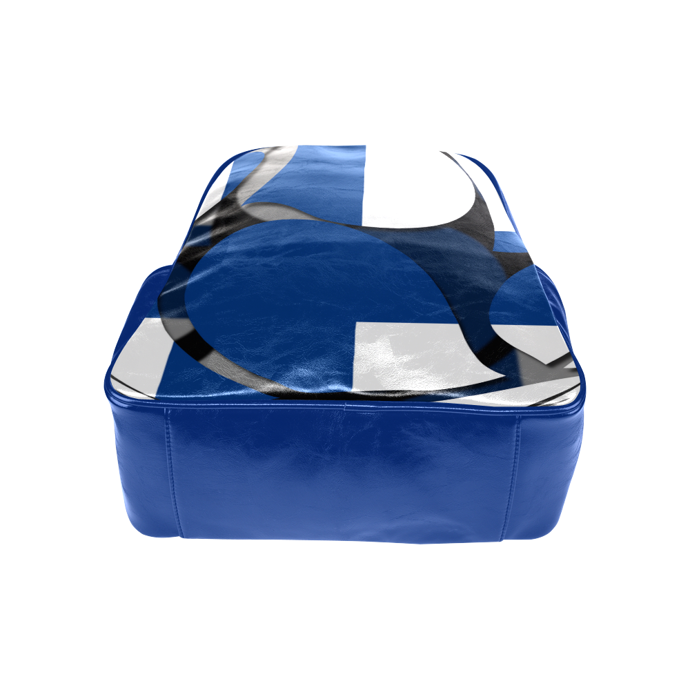 The Flag of Finland Multi-Pockets Backpack (Model 1636)