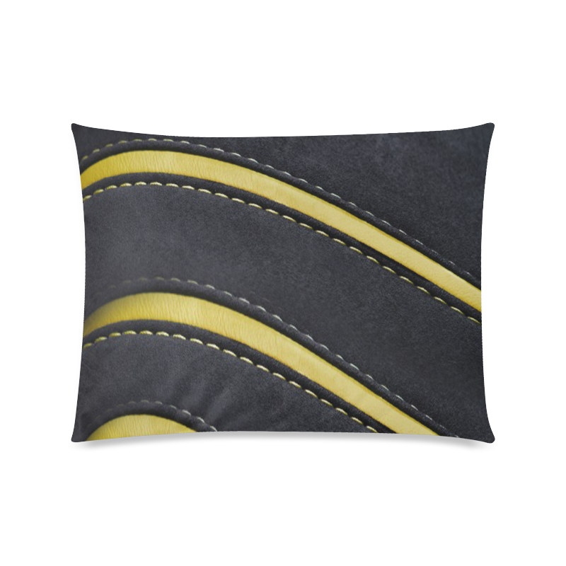 Leather and suede texture design Custom Zippered Pillow Case 20"x26"(Twin Sides)