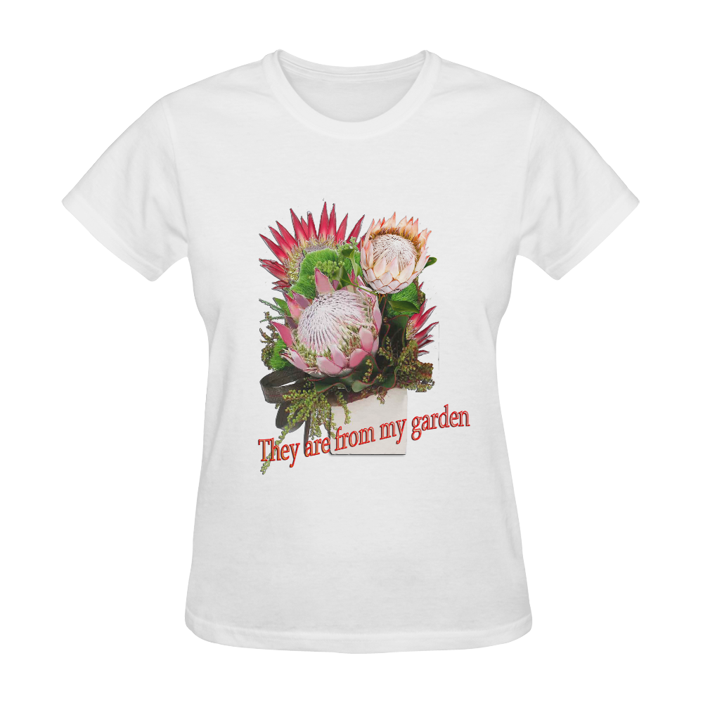 Protea' from my garden Sunny Women's T-shirt (Model T05)